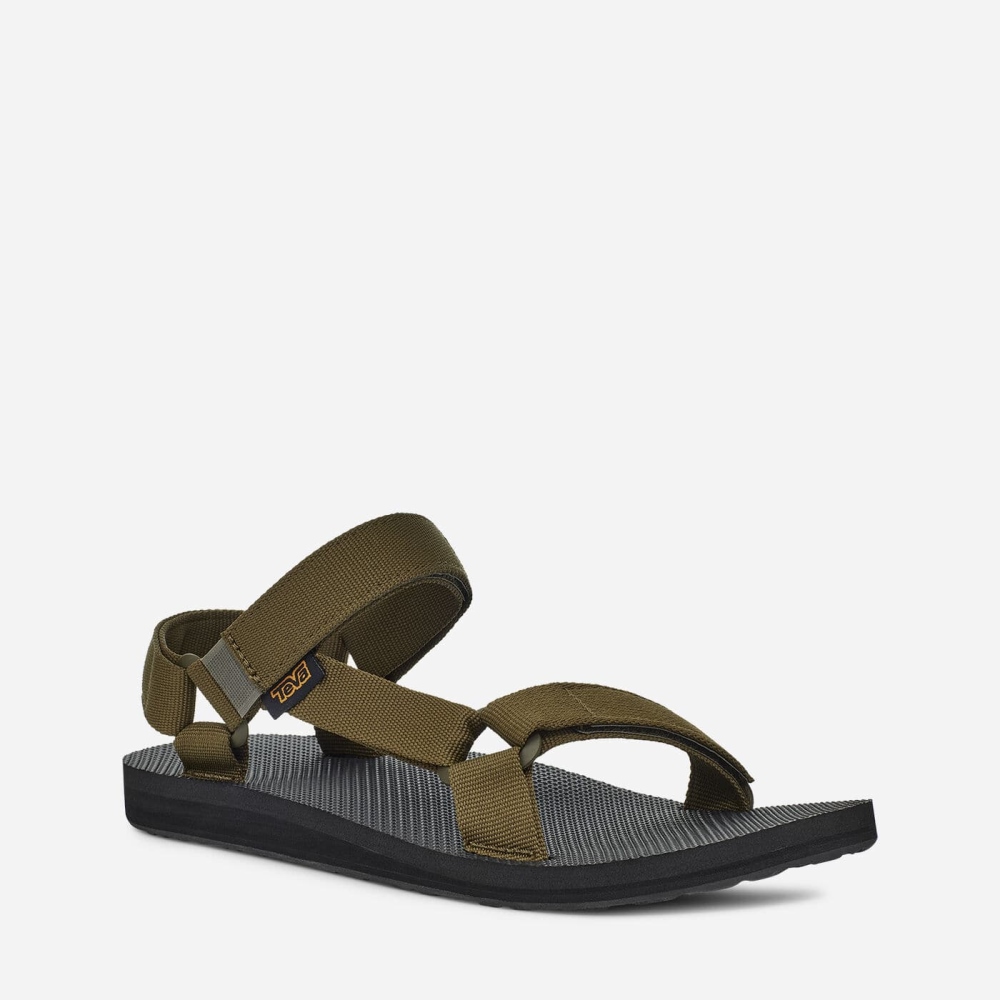 Teva Original Universal - Men's Teva Hiking Sandals - Dark Olive | India (NDZL19850)